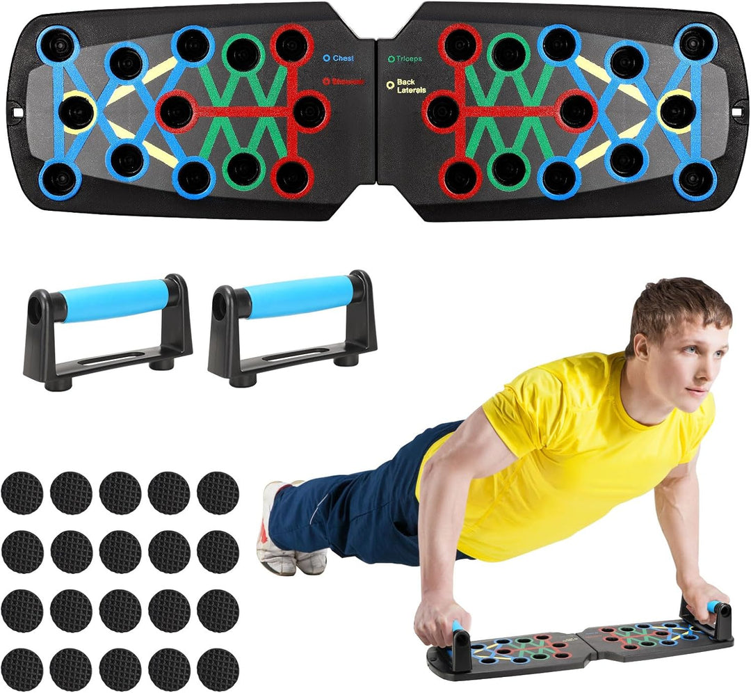 Liegestütze Brett, Push Up Board Faltbares Liegestütz mit Liegestützgriffe Multifunktions Elite Rack
