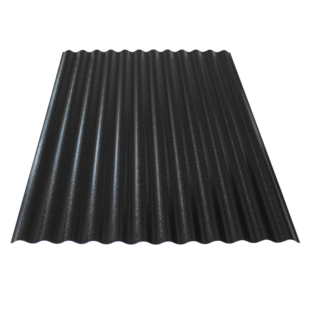 Wellplatten schwarz | 90 x 120 cm | Polycarbonat | Sinus 76/18 | 1mm Stärke (5 Stück)