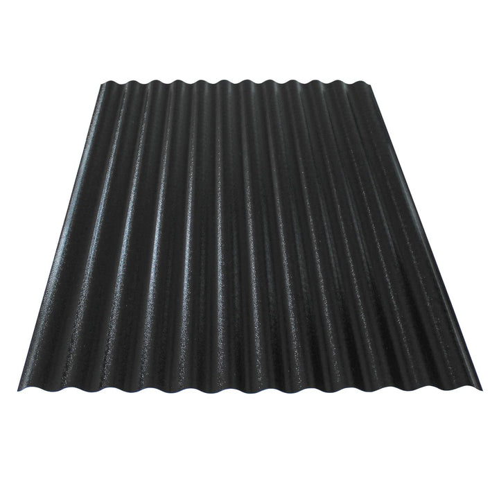 Wellplatten schwarz | 90 x 120 cm | Polycarbonat | Sinus 76/18 | 1mm Stärke (5 Stück)