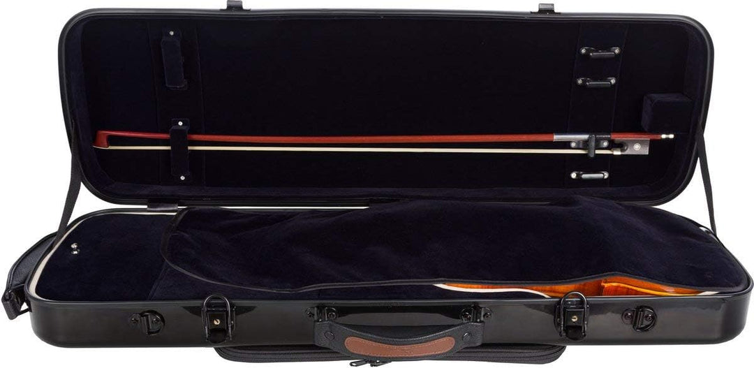 Geigenkoffer Glasfaser Oblong 4/4 black - navy blue M-Case
