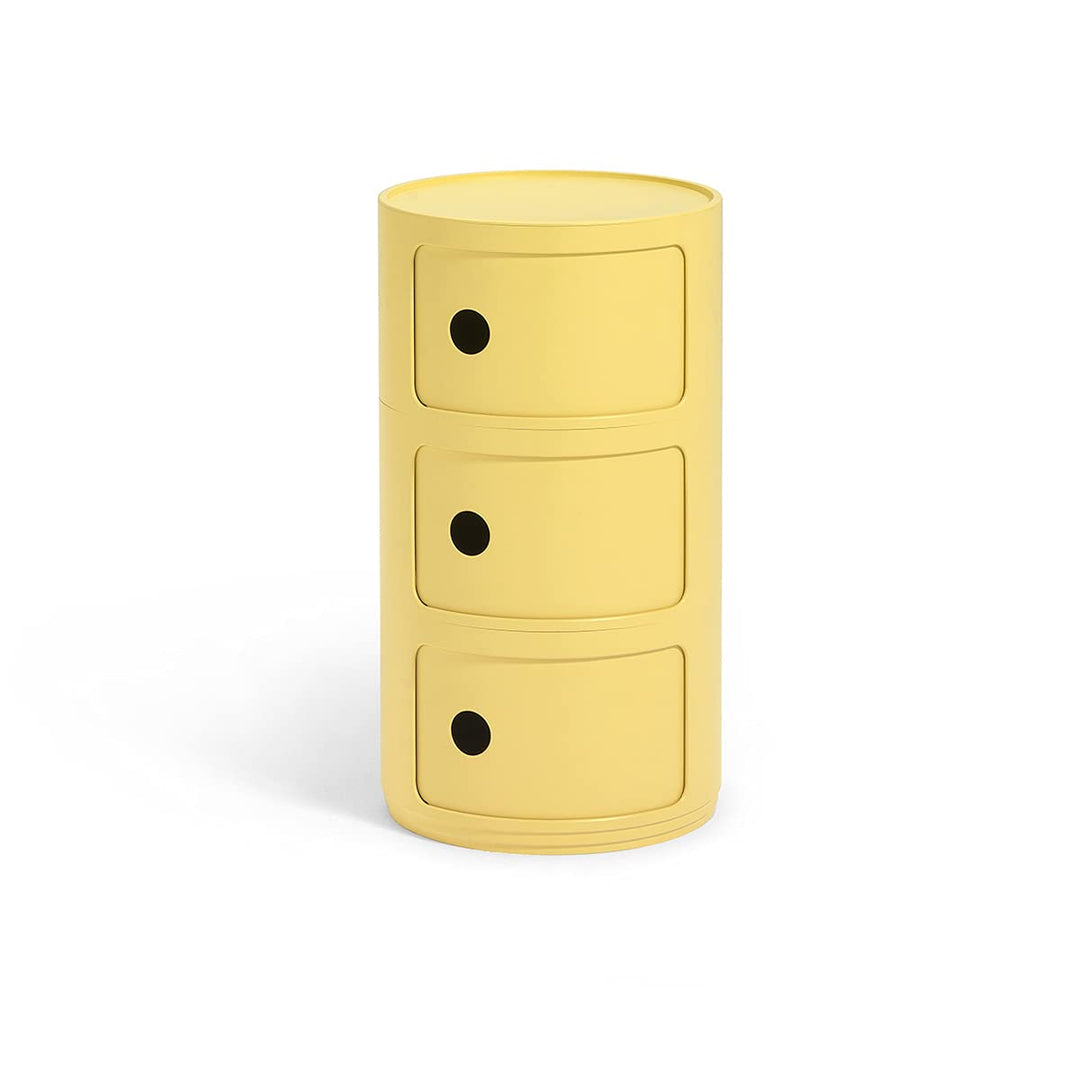 Kartell Componibili Bio, Container 3-fächer, Gelb 3-fächer Bio Gelb, 3-fächer Bio Gelb