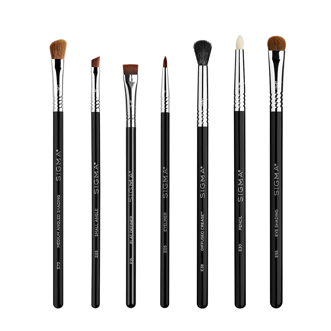 Sigma Beauty Basic Eye Make-up Pinsel Set – Klassische Eye Make-up Pinsel mit Premium-Fasern und ele