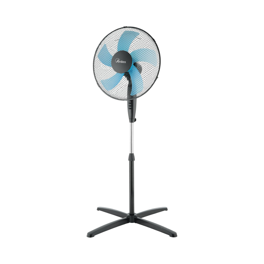 Ardes - AR5ST40PN Standventilator STEELO 40N 5 Flügel - Bodenventilator 40 cm Oszillierend mit verst