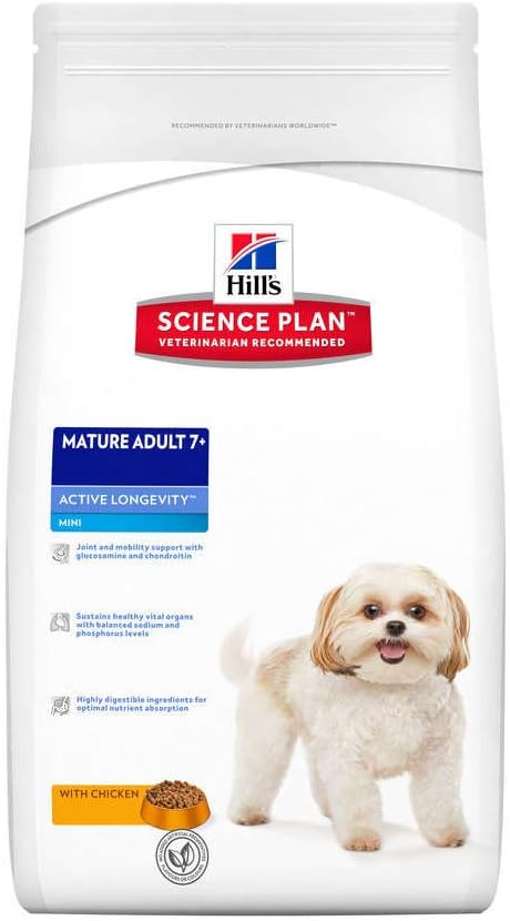 Hills Science Plan 0052742609508 Hills Canine Mature Adult Senior Mini Hundefutter 3kg 3 kg (1er Pac