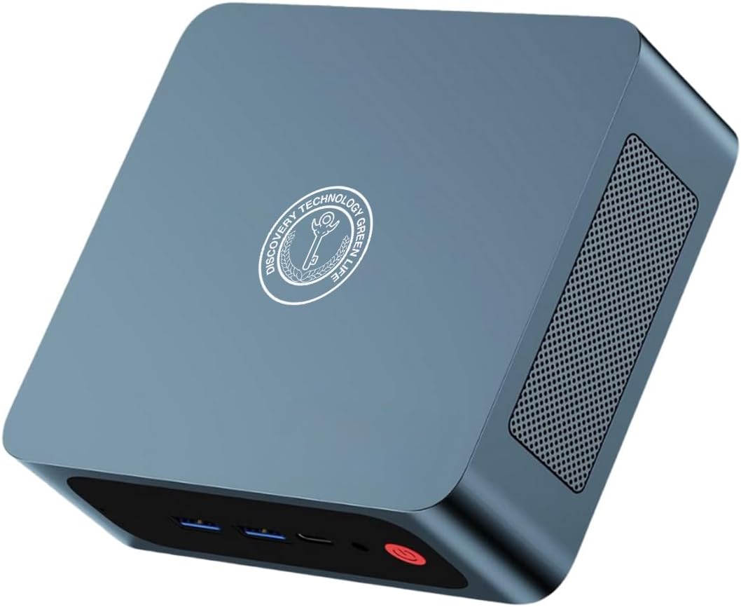 Mini PC AMD Ryzen 5 5500U(Zen 3 Architektur, bis zu 4.0GHz), 16GB DDR4 500GB M.2 NVME SSD, TRIGKEY S