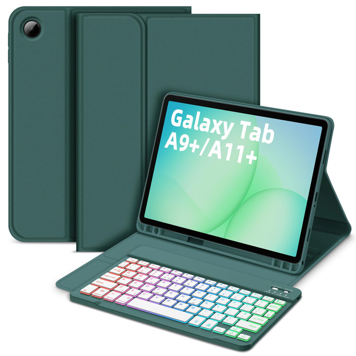 Bettdow für Samsung Galaxy Tab A9+/A9 Plus 2023 Tastatur Hülle, Deutsch QWERTZ Layout Abnehmbarer Be