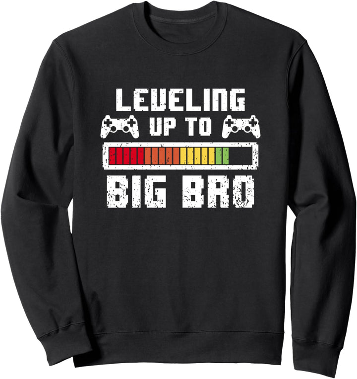 Leveling up to Big Bro - Bruder Geschenk für Gamer Junge Sweatshirt