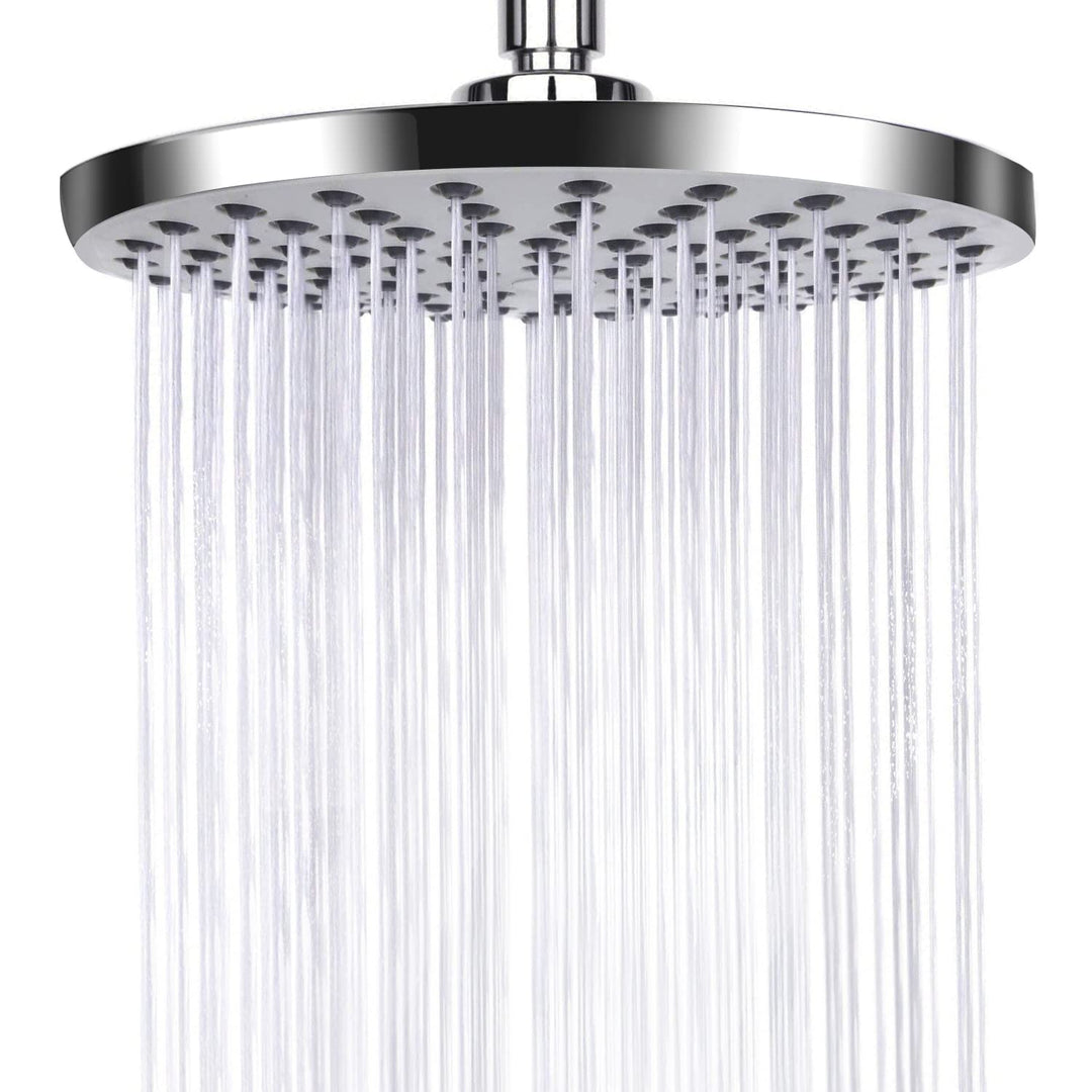 AiQInu 8 Zoll Runder Duschkopf Regendusche,Verstellbarer Kopfbrause Wassersparend mit Anti-Kalk-Düse