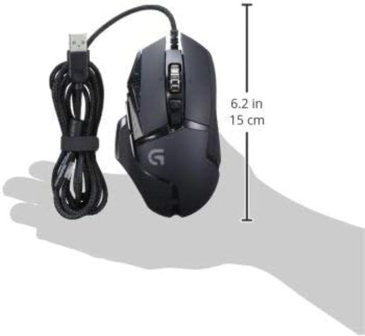 Logitech G502 Proteus Spectrum RGB Tunable Gaming Mouse, 12,000 DPI On-The-Fly DPI Shifting, Persona