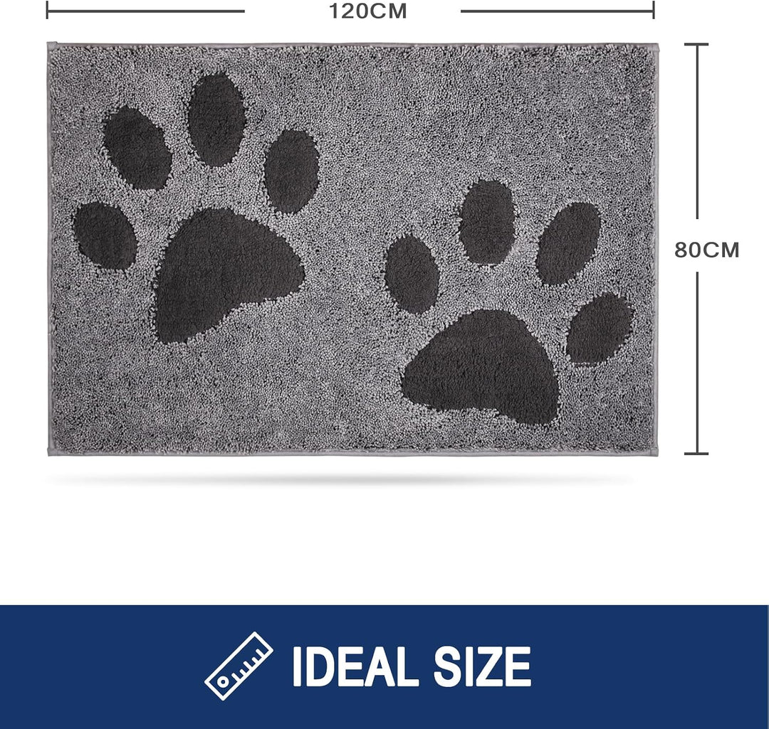 FCSDETAIL Schmutzfangmatte waschbar 80 x 120 cm, Fussmatte Innen, absorbierend Fussmatte, rutschfest