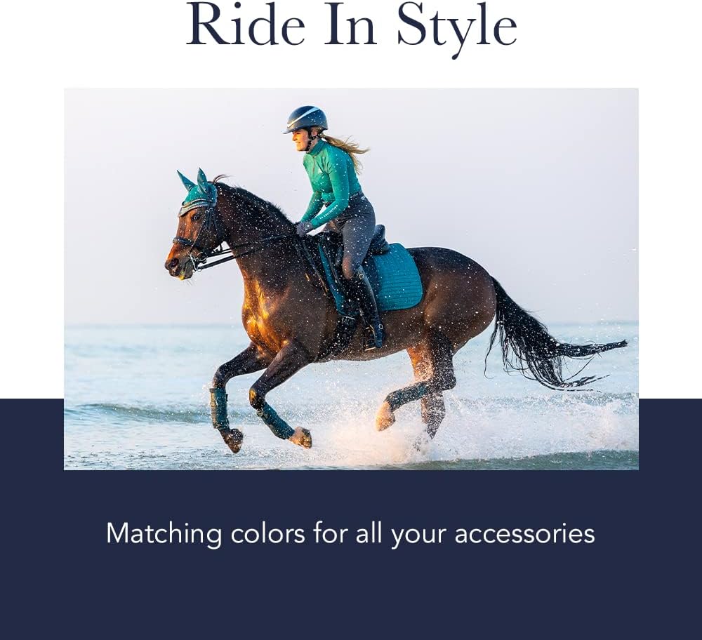 LeMieux Prosport Suede Dressage Square Dressurschabracke S/M Marineblaues Wildleder, quadratisch, S/