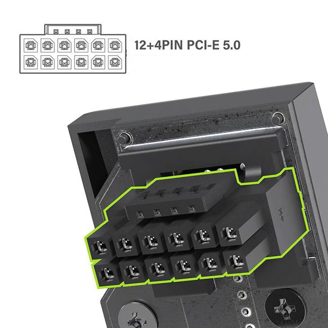 chenyang ATX3.0 PCI-E 5.0 12VHPWR 16Pin Power Modular 90 Degree UP Angled Connector Adapter for 3080