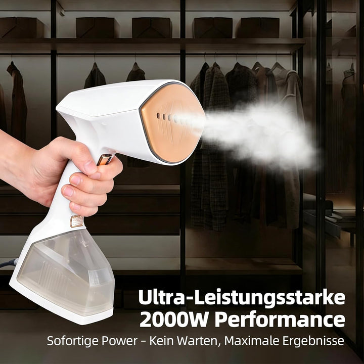 YueLi Hand Steamer Dampfglätter 2000W & 300ml Wassertank – Tragbares Kompaktgerät Für Nass-Trockenbü