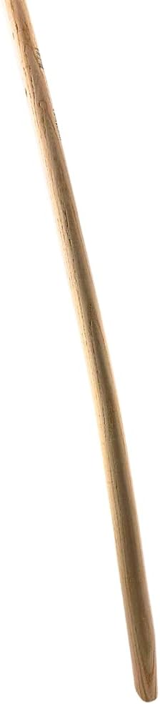 Synx Tools Spatensteel 110cm Gebogen, Schaufelstiel, Spatenstiel, Ersatz Spaten Holz Stiel aus Buche