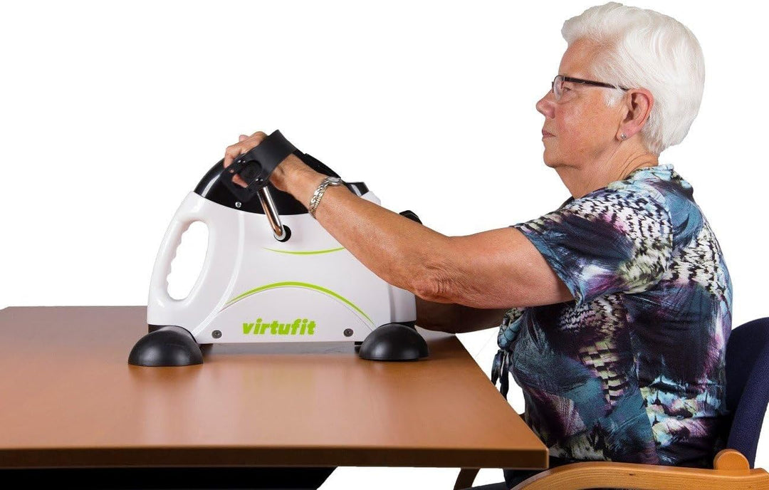 VirtuFit Sitzfahrrad Bewegungstrainer/Fahrradtrainer (Weiss v3)