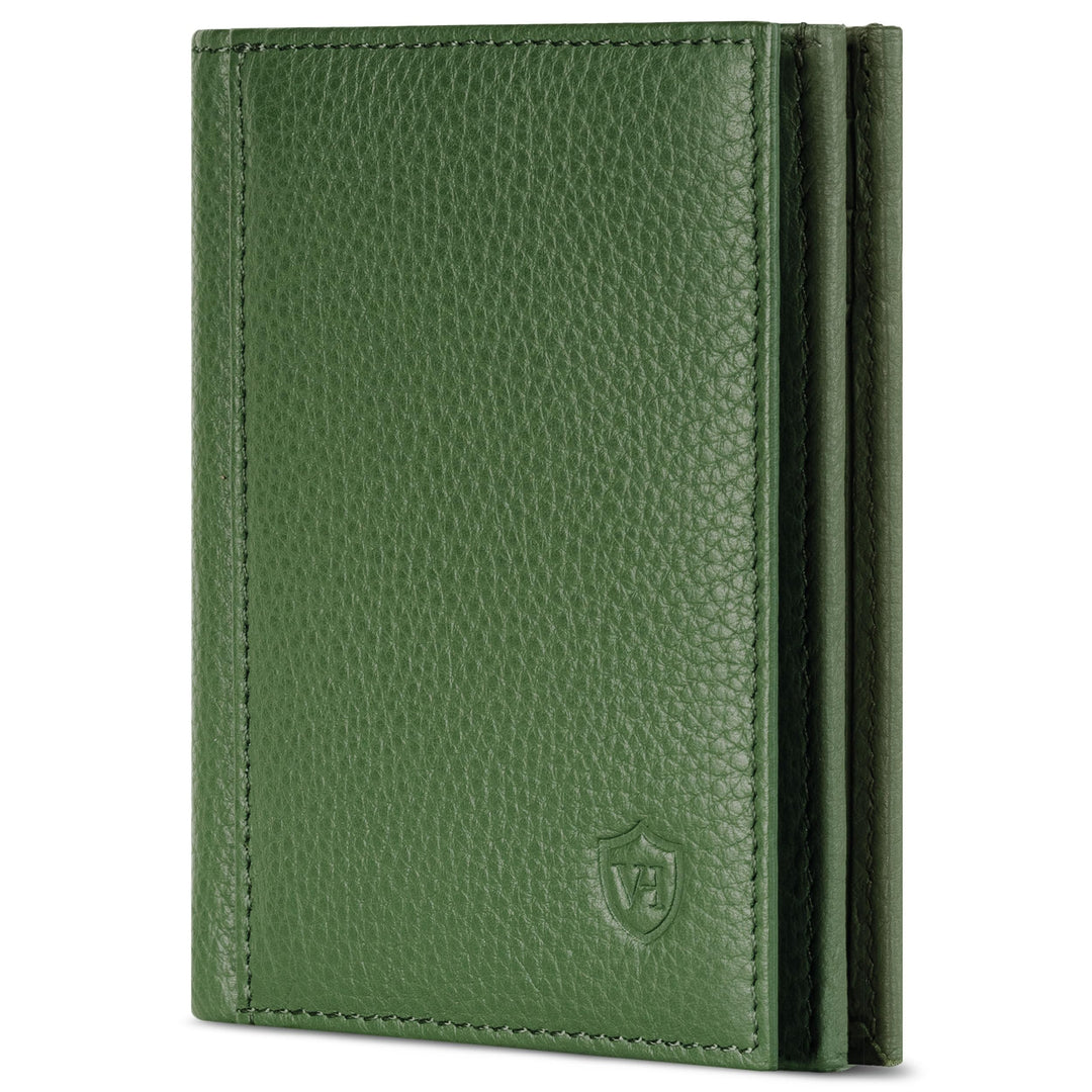 VON HEESEN® Leder Geldbörse mit Münzfach & RFID Schutz Herren & Damen - Echtleder Geldbeutel für Män