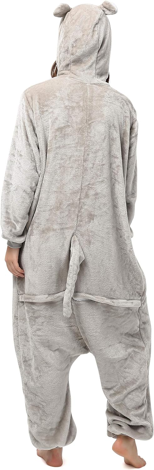 Katara 1744 (30+ Designs) Nilpferd-Kostüm Hippo, Unisex Onesie/ Pyjama-Qualität für Erwachsene & Tee
