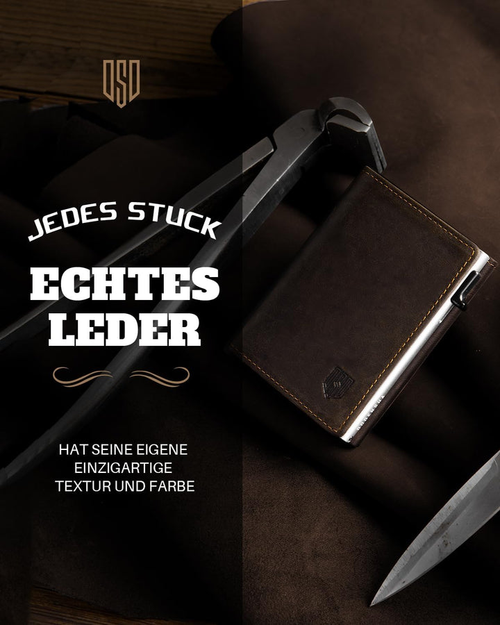 MagSnap Geldbörse Herren I Slim Wallet mit Münzfach I Wallets for Men für 10+ Karten I Magnetischer