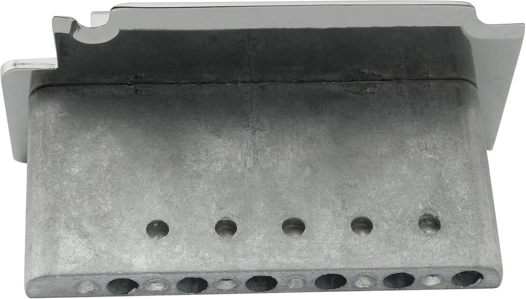 Musiclily Pro 52,5mm 2-Punkt-Stil Gitarren Tremolo Steg Brücke Kurzer Block für Squier Strat, Chrom