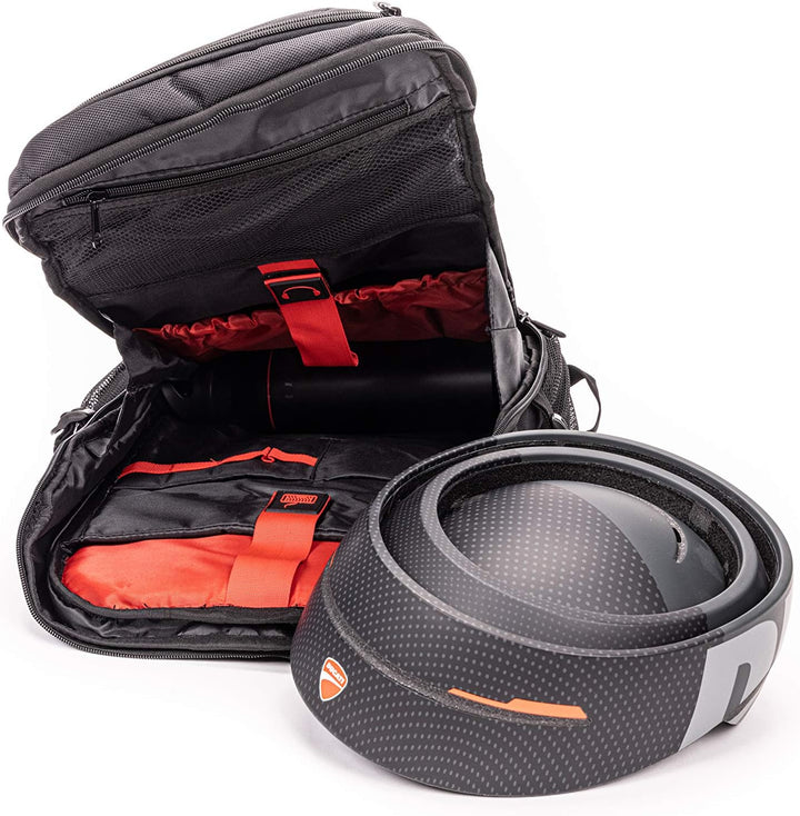 DUCATI, Urban Fahrrad und Scooter, Sportrucksack für Erwachsene, Schwarz, Einheitsgrösse