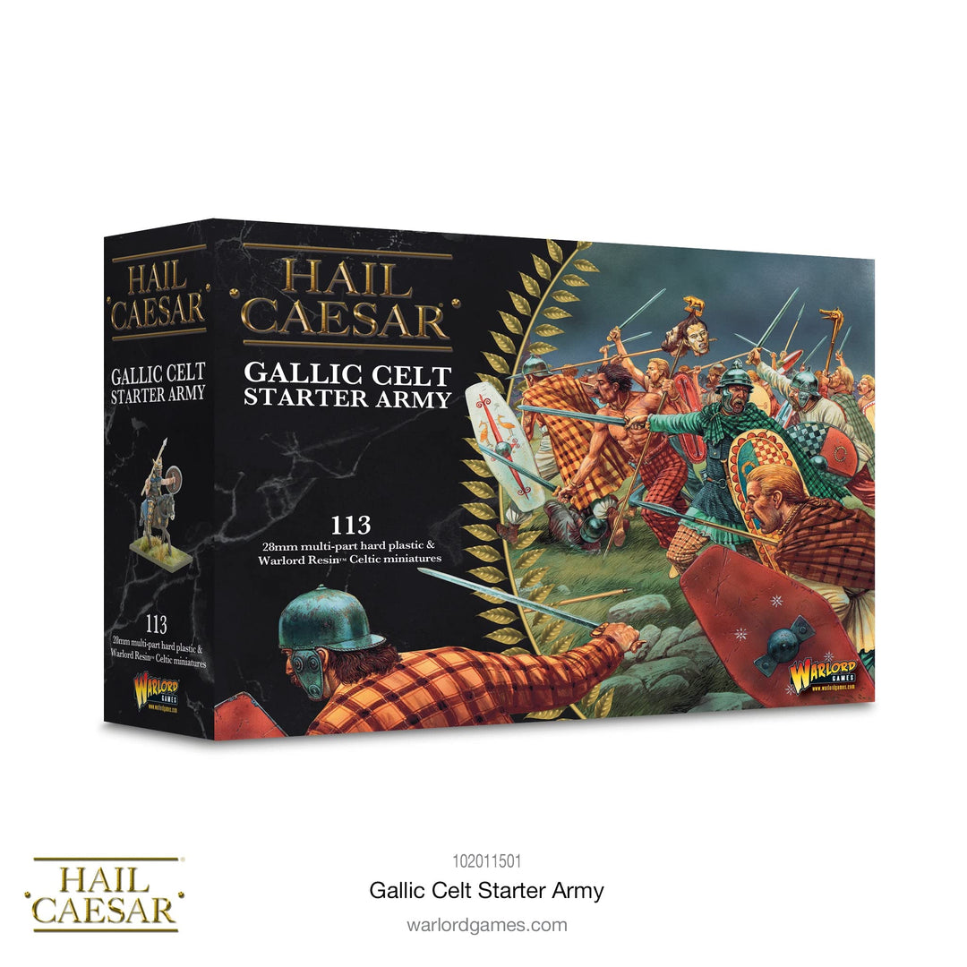 Warlord Games Gallic-Celt-Starter-Armee – 28 mm grosse Kunststoff-Miniaturen für Hagel Caesar, sehr