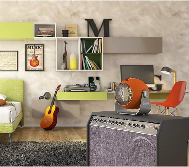 Olimpia Splendid 99402 Caldodesign O Keramik Heizlüfter 1800 W, 50 m³ Orange, Orange