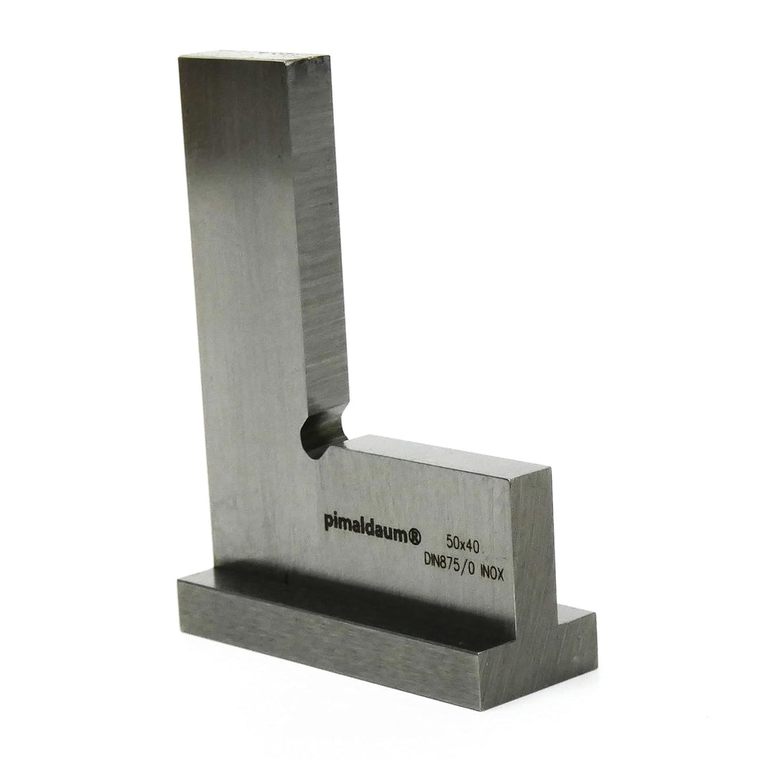 PIMALDAUM® Anschlagwinkel, 90°-Flachwinkel mit Anschlag, Schenkel 50 * 40 mm, gem. DIN 875/0, Edelst
