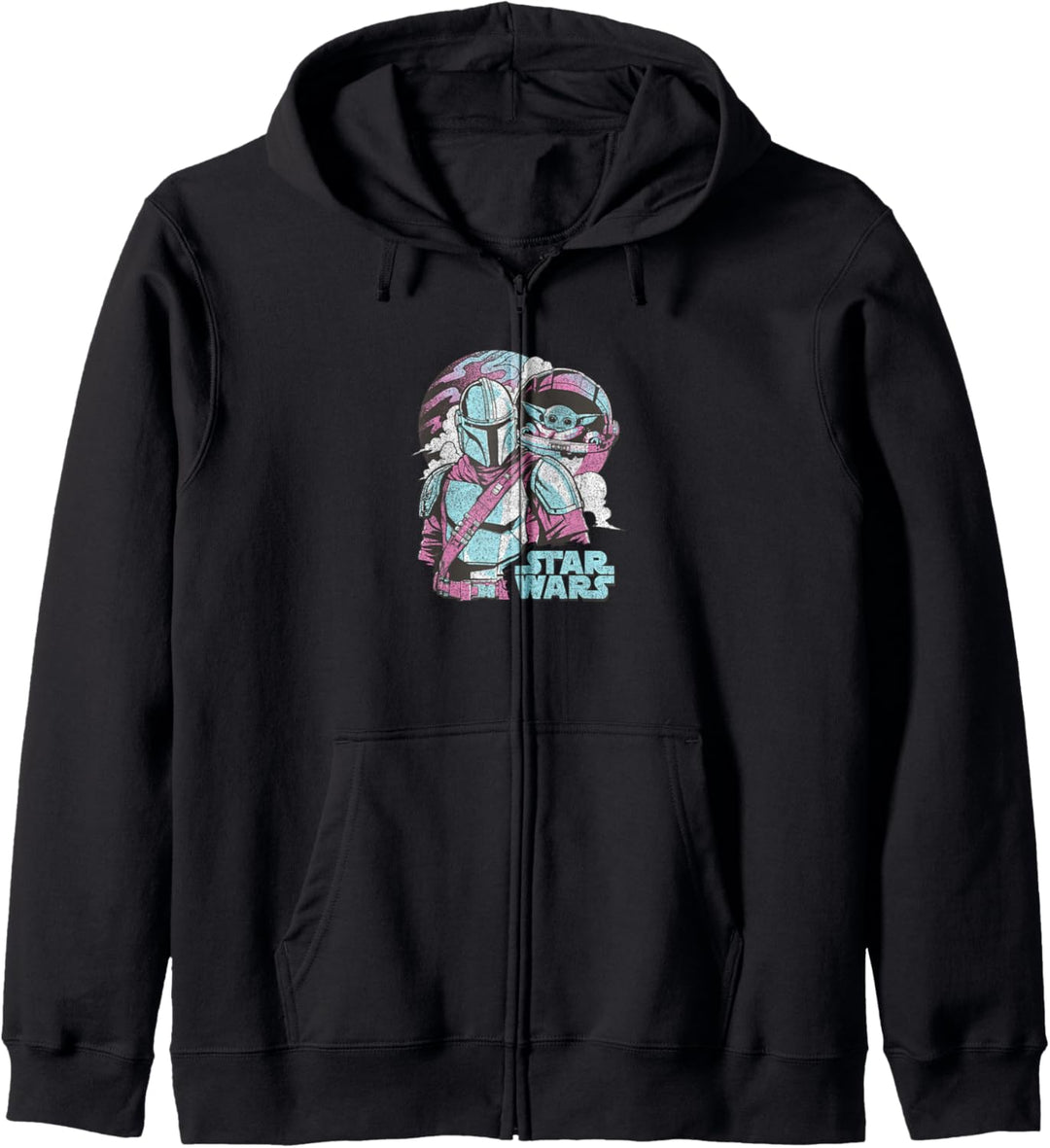 Star Wars Mandalorian & The Child Pastel Planet Logo Kapuzenjacke