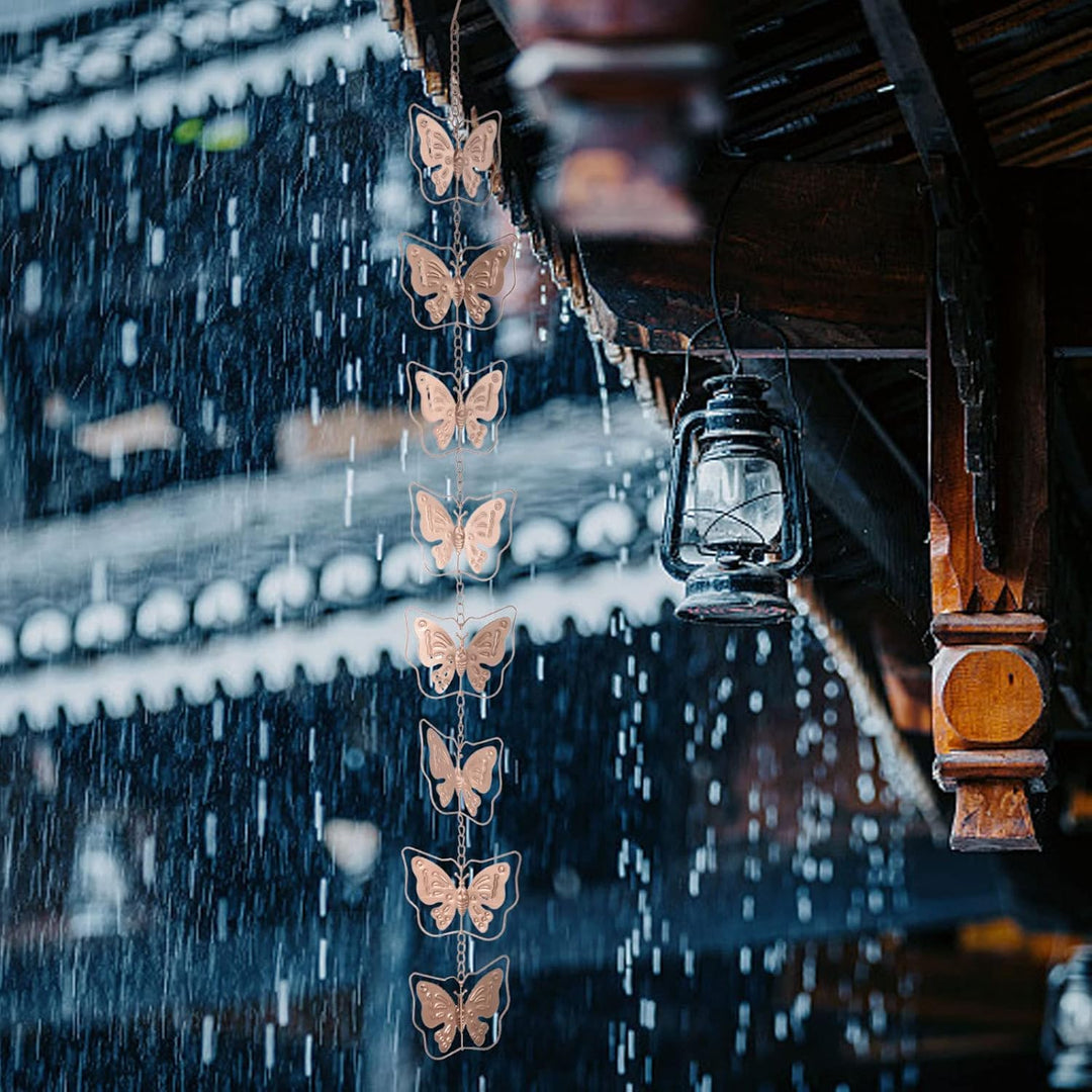 Regenkette, Ekorative Eisengiesskanne, Regenablaufkette,Dachrinnenkette Regenablauf Regen Fallrohr R