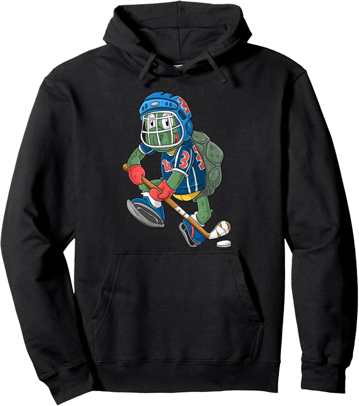 Eishockeyspieler / Eishockey Schildkröte Pullover Hoodie