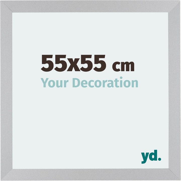 yd. Your Decoration - Bilderrahmen 55x55 cm - Bilderrahmen aus MDF mit Acrylglas - Antireflex - Ausg
