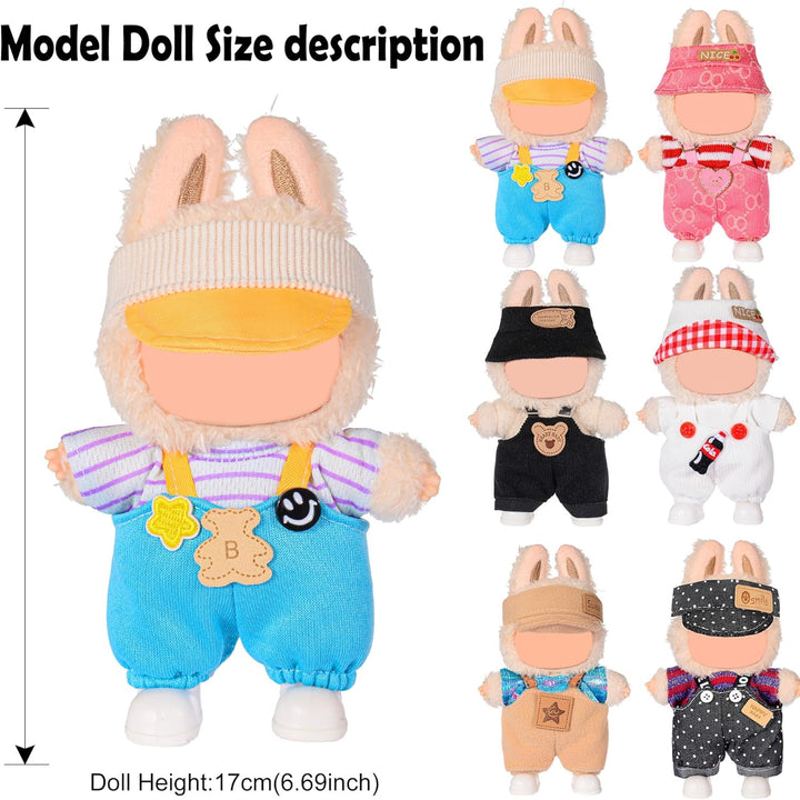 17cm Puppen Mode Kleidung und Zubehör Insgesamt 6 Sets Inklusive Outfit- weich & stilvoll Kostüm Pay