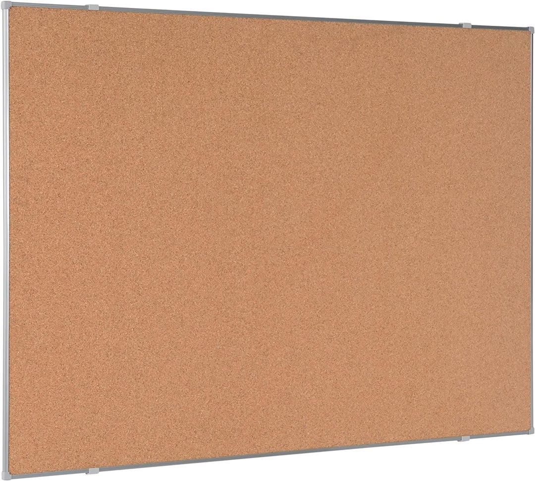 BoardsPlus Economy Korktafel, 118 x 88 cm, Rahmen aus grauer Tech-Legierung 120 x 90 cm, 120 x 90 cm