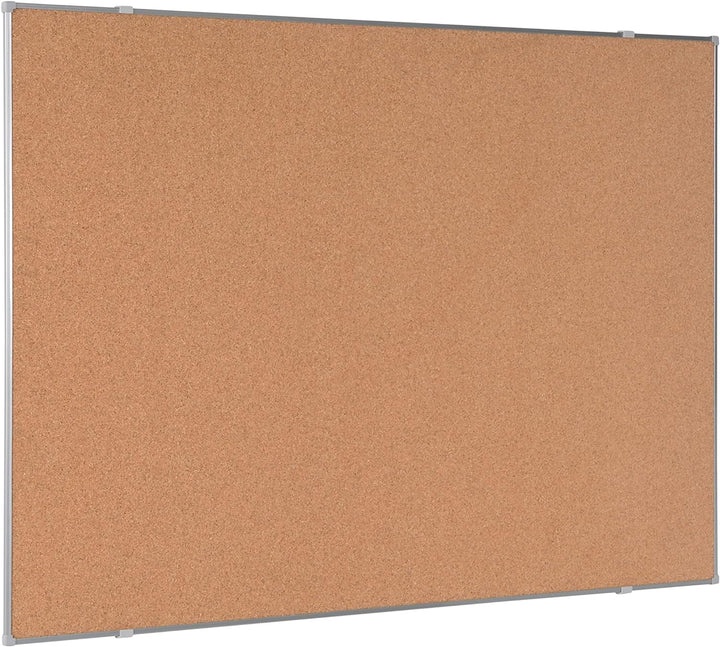 BoardsPlus Economy Korktafel, 118 x 88 cm, Rahmen aus grauer Tech-Legierung 120 x 90 cm, 120 x 90 cm