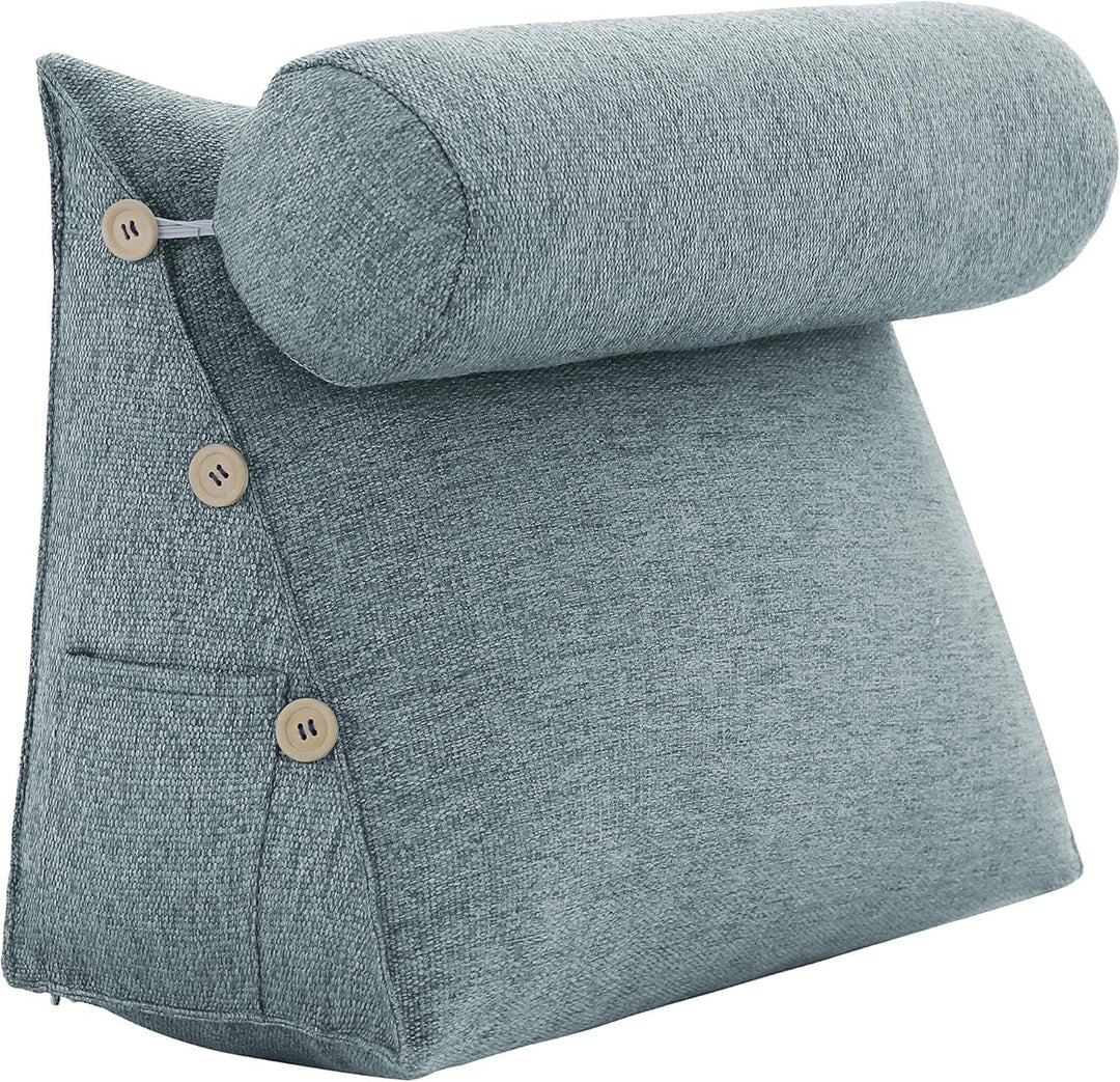 Lesekissen für Bett &amp; Sofa – Ergonomisches Rücken- und Lendenstützkissen mit Stützwinkel, Keilkissen