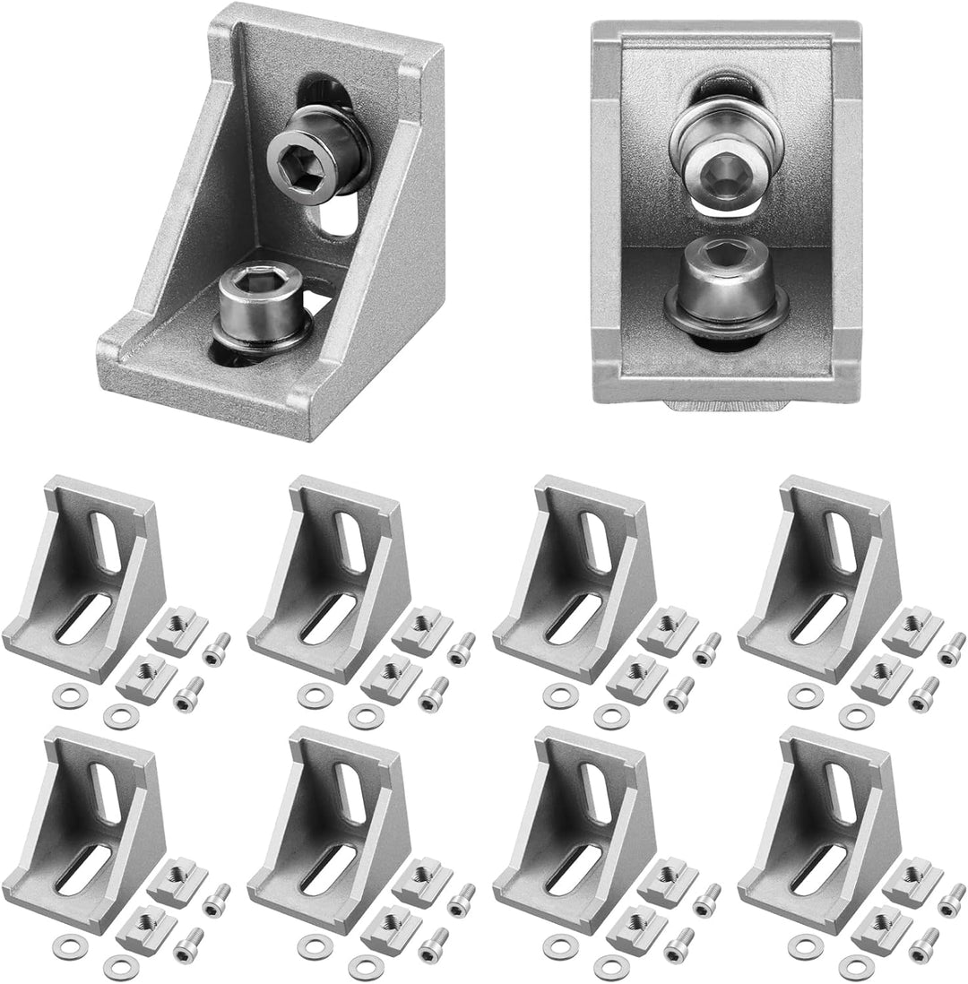 10x EYPINS Befestigungsmaterial Winkel, Aluprofil 30x30 Nut 8 Winkelverbinder wasserdicht & rostfrei