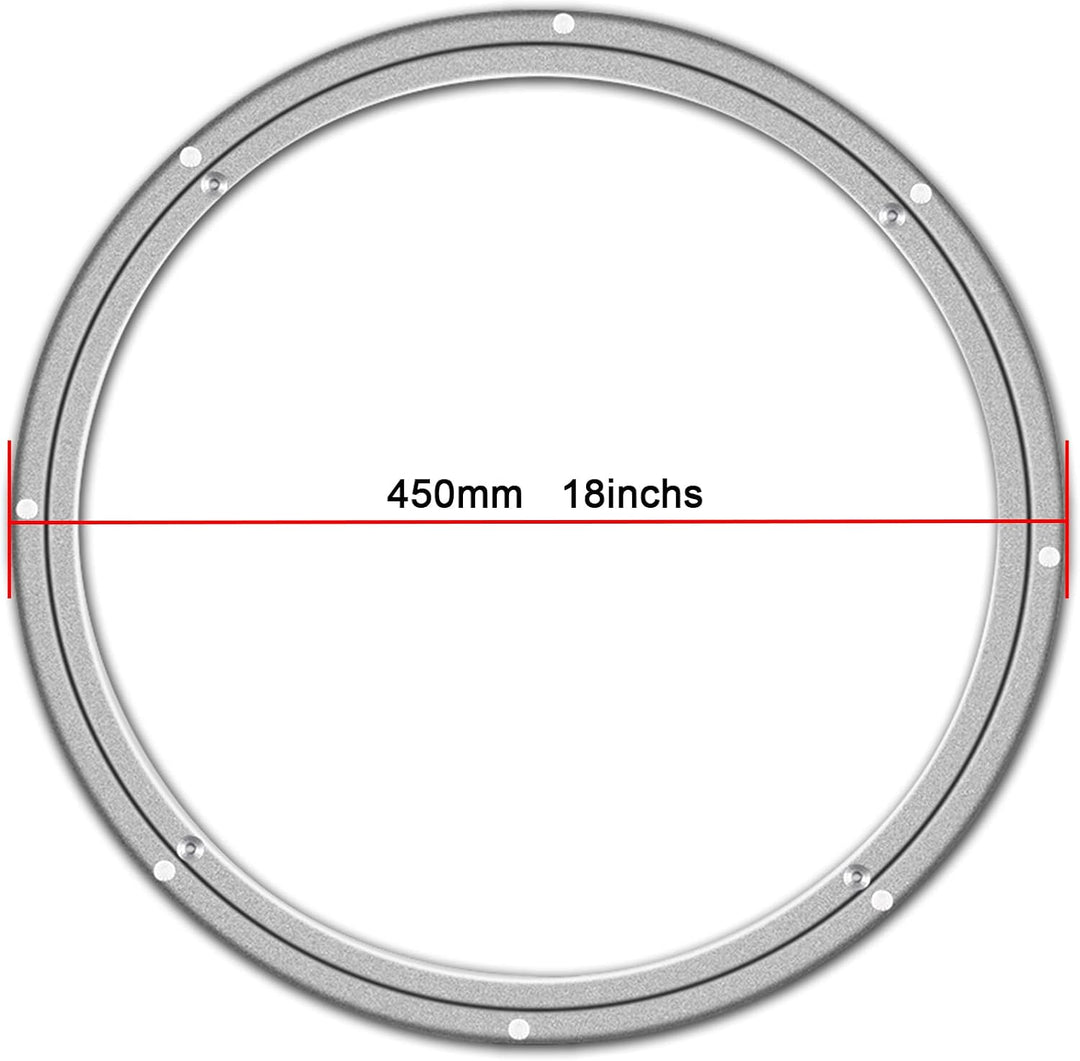 45,7 cm Lazy Susan Aluminiumlager Metall rotierende Plattenspieler Lager Drehplatte Hardware für Ess