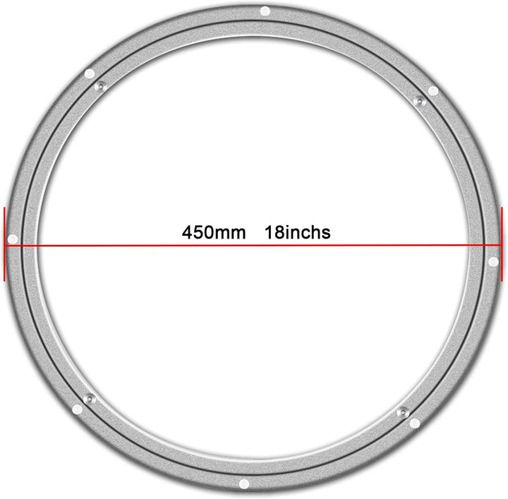 45,7 cm Lazy Susan Aluminiumlager Metall rotierende Plattenspieler Lager Drehplatte Hardware für Ess