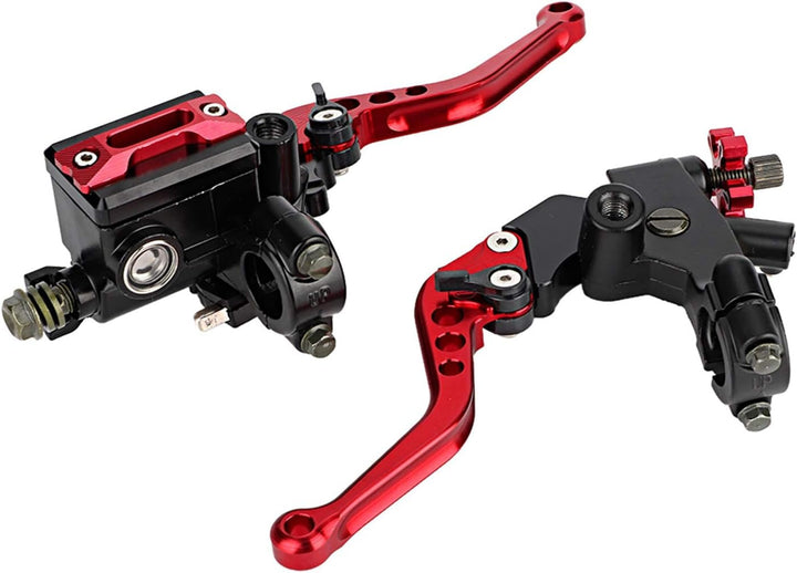 Qiilu 1 Paar Universal-Brems- und Kupplunghebel für Motorräder mit 7/8-Zoll-Lenker (22 mm), für Haup
