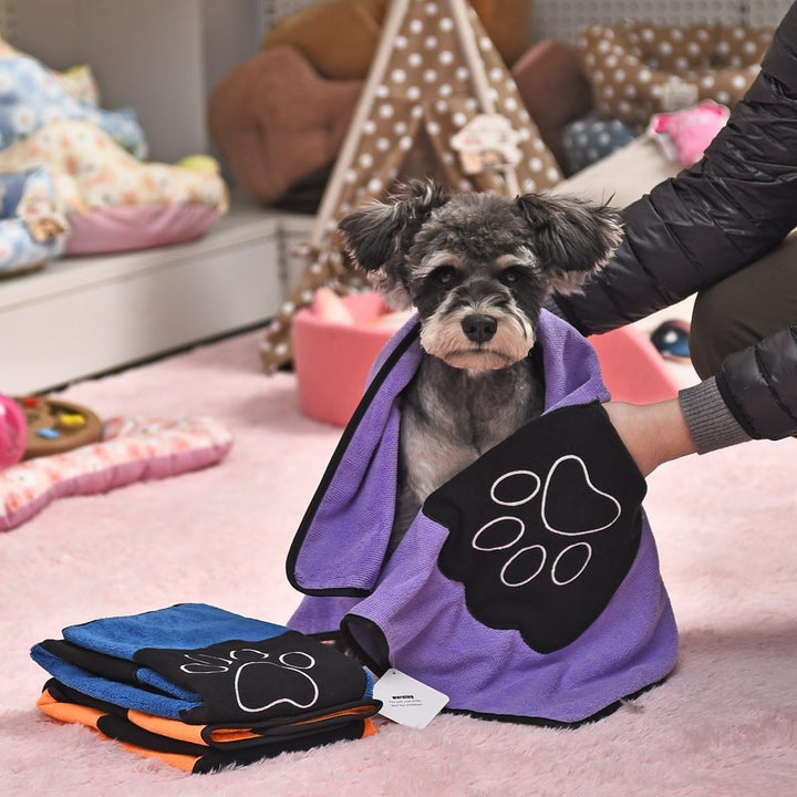 Sporty Mikrofaser Handtuch für Katzen und Hunde Towel in 3 Farben saugfähig (Blau), Blau