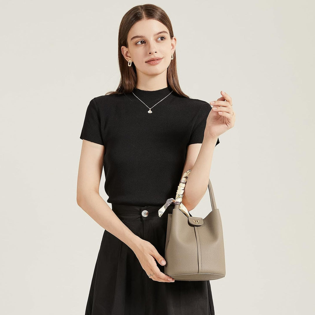 BOSTANTEN Umhängetasche Damen Mittelgross, PU Leder Crossbody Schultertasche, Umhänge Tasche Handtas