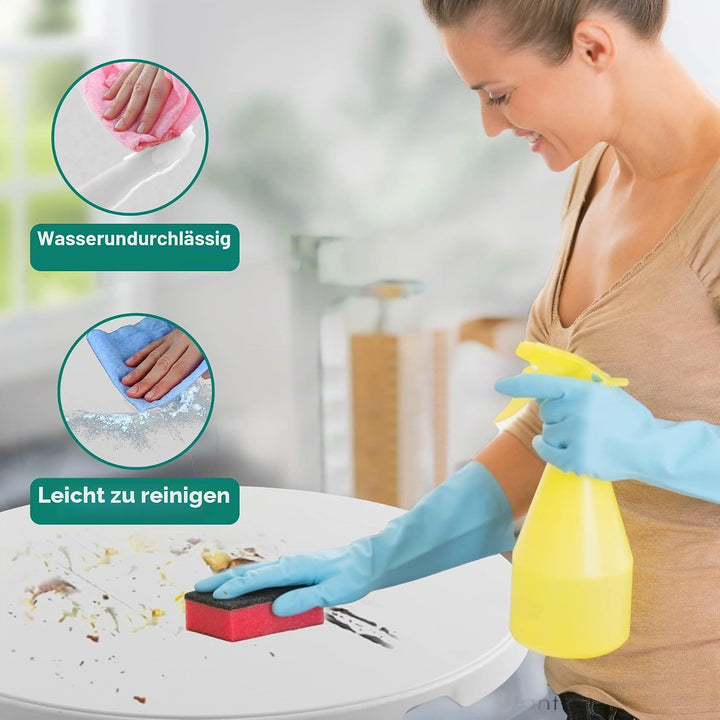 YITAHOME 80cm Gartentisch, Runder Klapptisch, Balkontisch Klappbar, Campingtisch Wetterfest für Outd