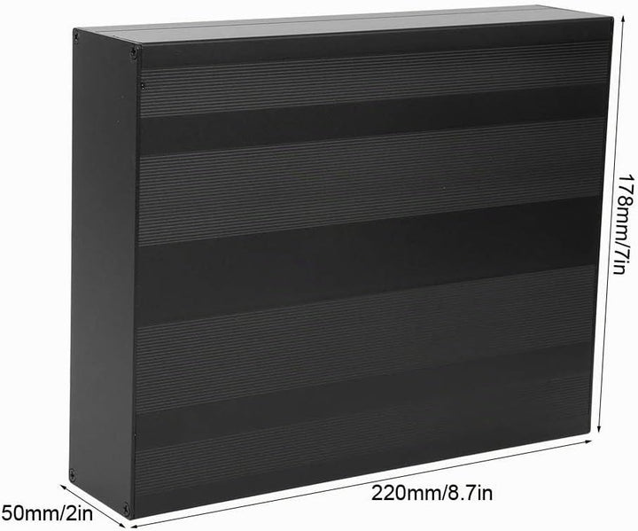 Aluminium-Projektbox, Mattschwarzes Gehäuse, DIY-Gehäuse für Elektronische Produkte, IP65, Wasserdic
