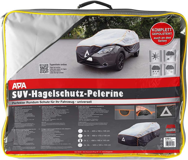 APA 16158 Hagelschutz Pelerine SUV, 490 x 185 x 145 cm, Grösse : L Hagelschutz Pelerine SUV L, Hagel