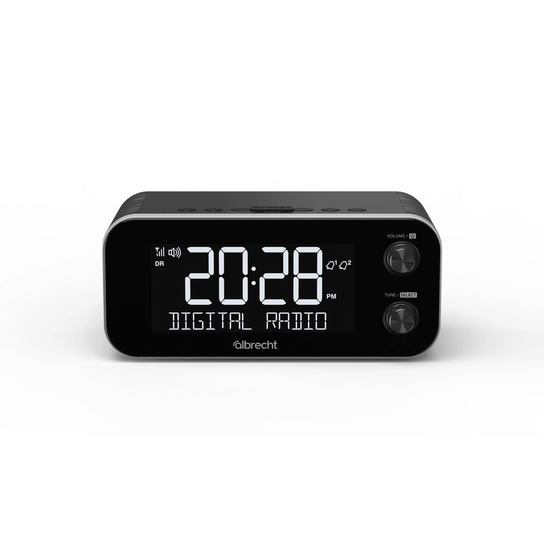 Albrecht DR 455 Radiowecker DAB+ und UKW | ASA Alarmfunktion für Sicherheitsmeldungen | 5-Zoll-Displ