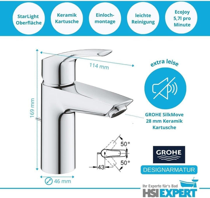 Geberit Waschtisch Waschbecken 65 cm Armatur Siphon Eckventil Komplettset