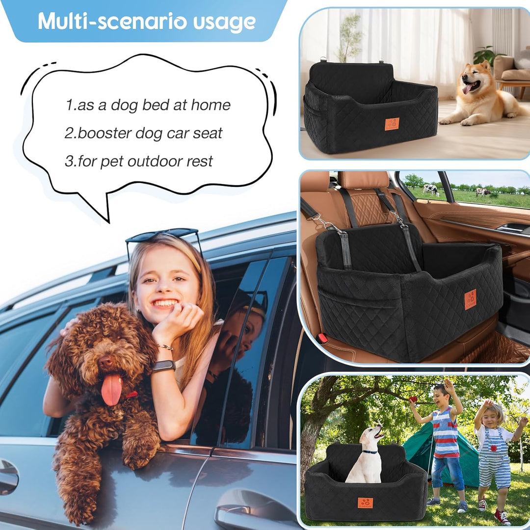 Hunde Autositz für mittlere/grosse, Hundesitz für Hunde unter 22Kg oder 2 kleine Hunde, Abnehmbarer