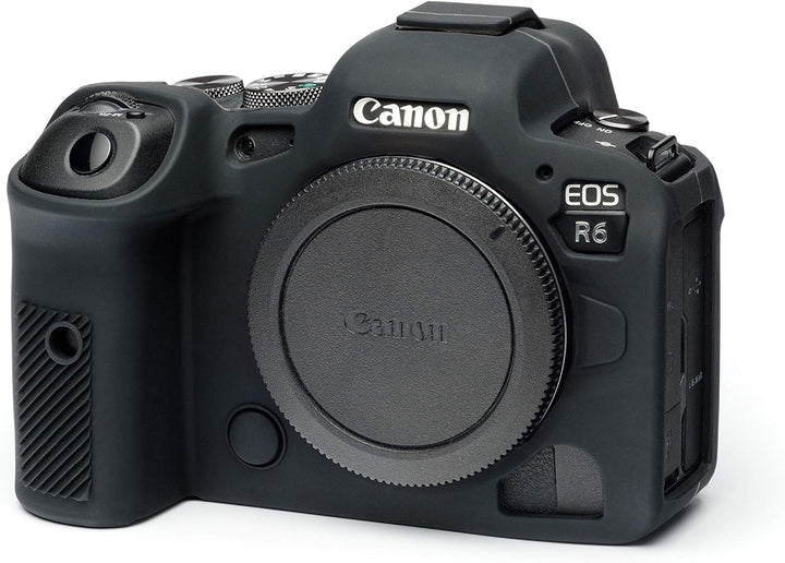 easyCover - Silikon Kameratasche - Schutz für Ihre Kamera - Canon R5/R6/R6 II - Schwarz