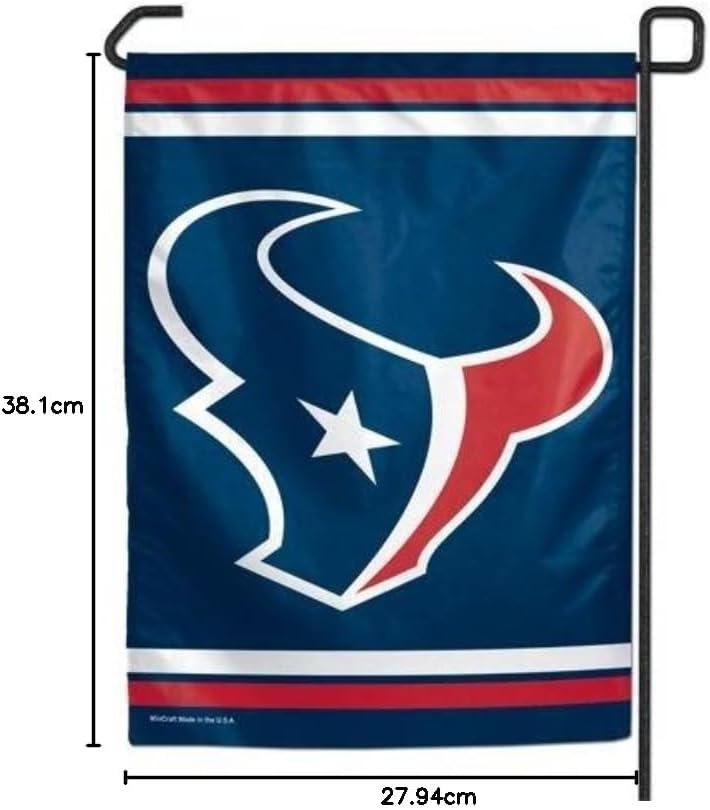 WinCraft NFL Gartenflagge, Unisex, Erwachsene Houston Texans 11" x 15" blau, Houston Texans 11" x 15