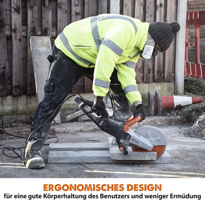 Evolution R255DCT 255 mm Betonsäge - kein Benzin, 102,5 mm Schnitt, inkl. Premium Diamantblatt, R255